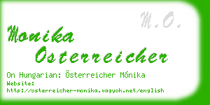 monika osterreicher business card